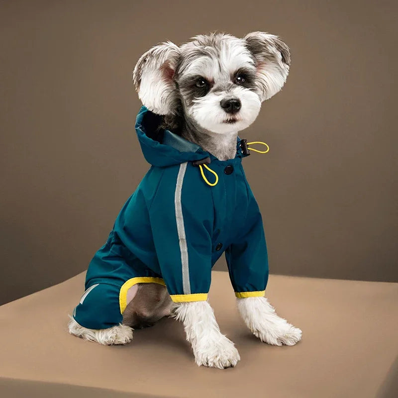 Manteau de Pluie à Capuche Imperméable - Bleu