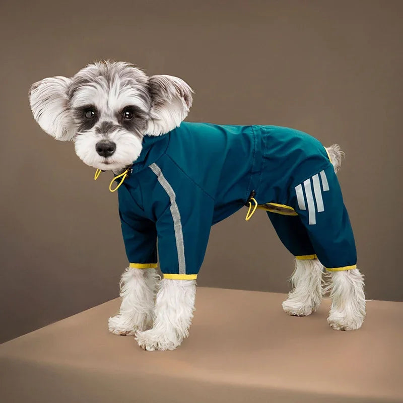 Manteau de Pluie à Capuche Imperméable - Bleu