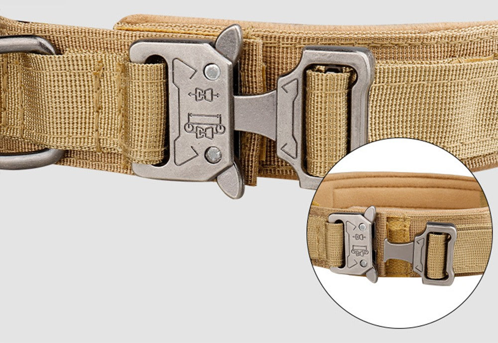 Collier Tactique pour Chien avec Poignée™ - Kaki