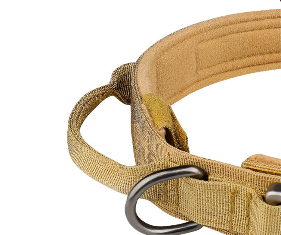 Collier Tactique pour Chien avec Poignée™ - Kaki