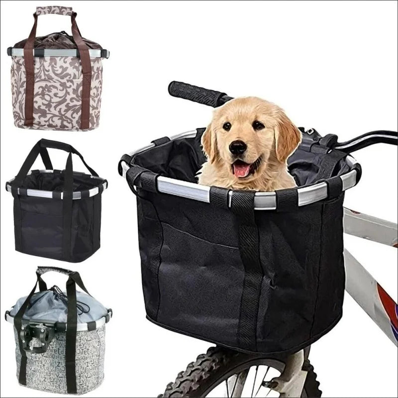 chien dans panier velo