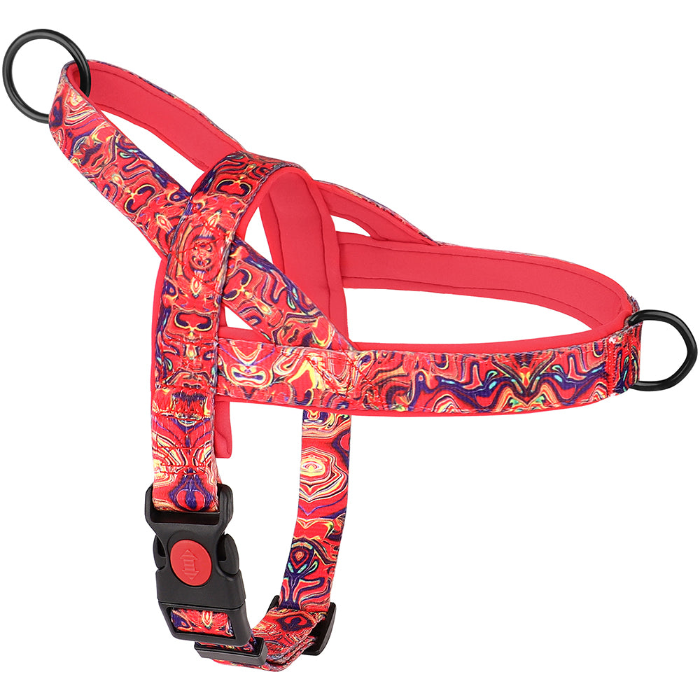 harnais pour chien rouge