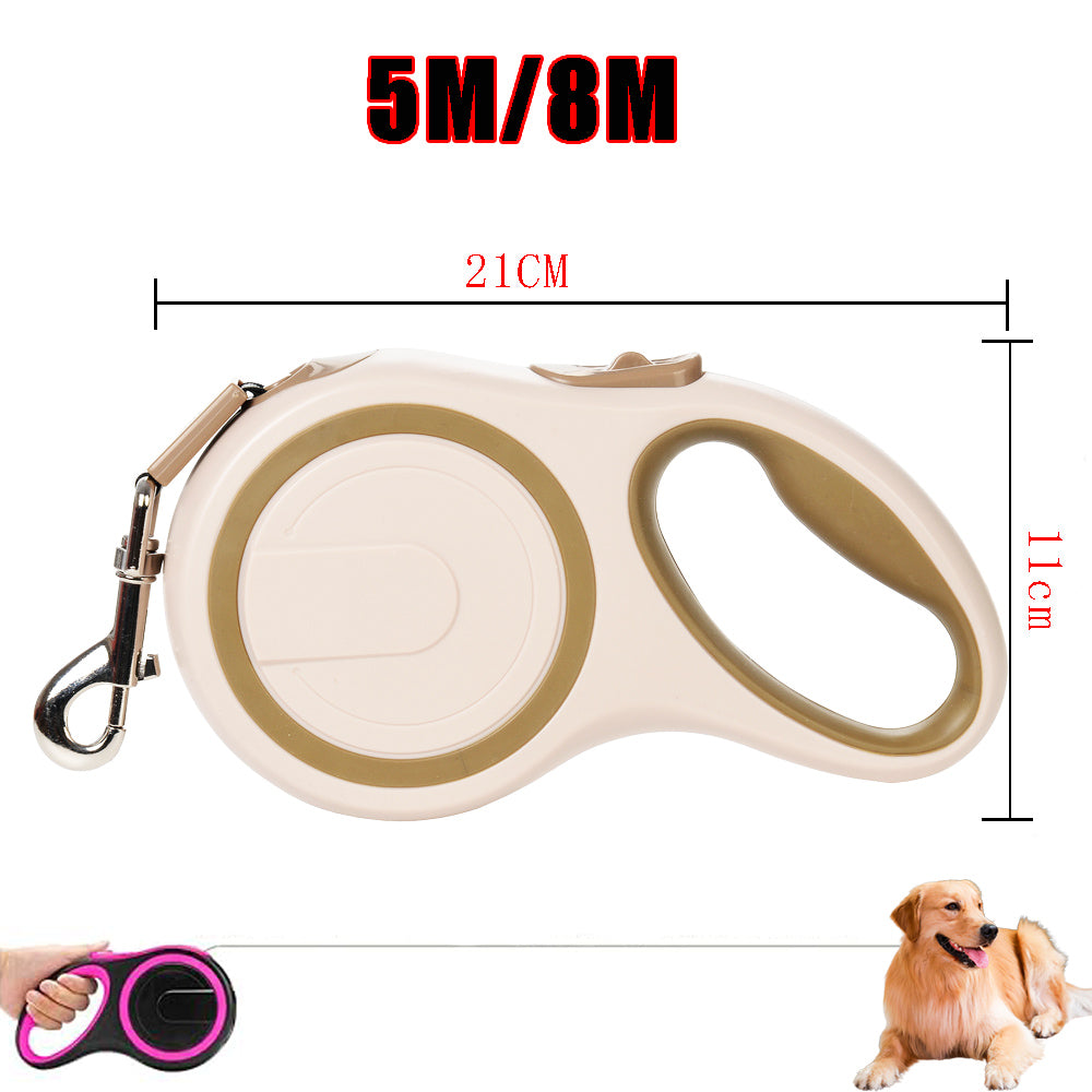 laisse rétractable chien dimension