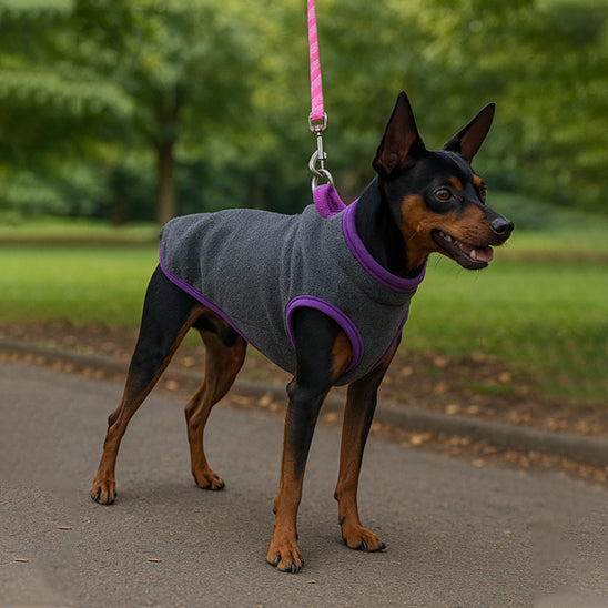 manteau chien pull chaud avec laisse