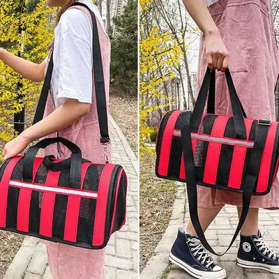 Sac de Transport Chien | MeshPetCarrier™ - Rouge