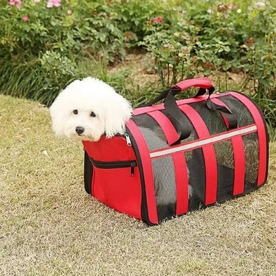 Sac de Transport Chien | MeshPetCarrier™ - Rouge