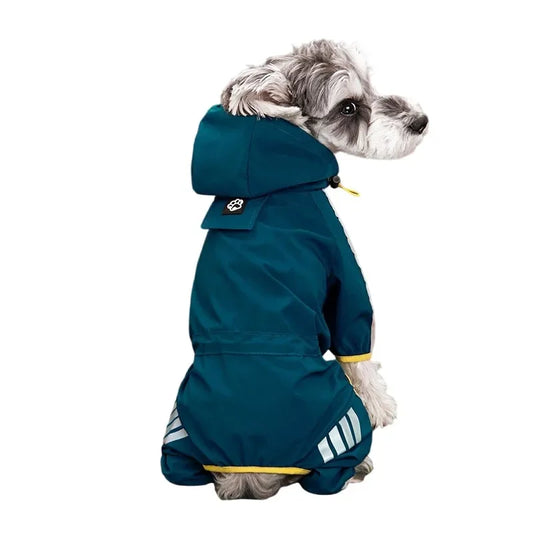 Manteau de Pluie à Capuche Imperméable - Bleu