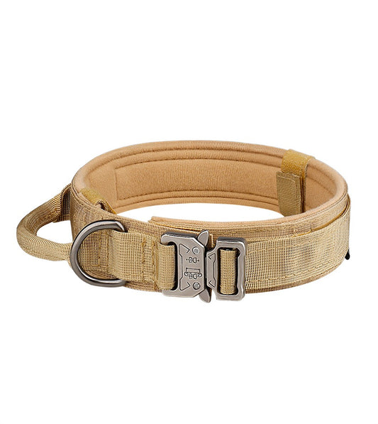 Collier Tactique pour Chien avec Poignée™ - Kaki