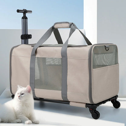 Sac à Roulettes de Transport pour Chien | DogCarrierOnWheels™