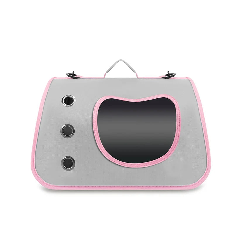 Sac transport pour chien rose