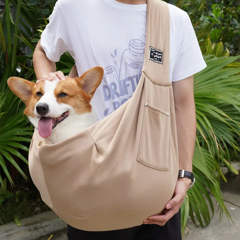 chien sac bandouliere kaki