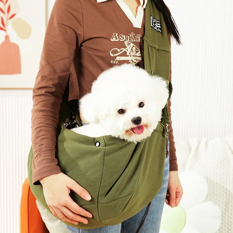 chien sac bandouliere vert
