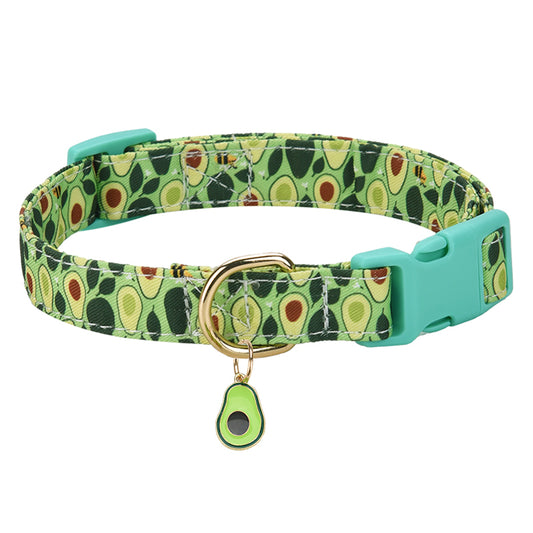 Collier de Chien à Motif de Fruits avec Pendentif™ - Vert