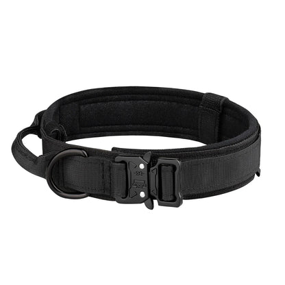 Collier Tactique pour Chien avec Poignée™ - Noir