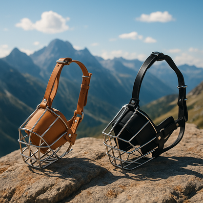 Muselière pour Chien | LeatheMetal™