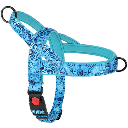 harnais pour chien bleu