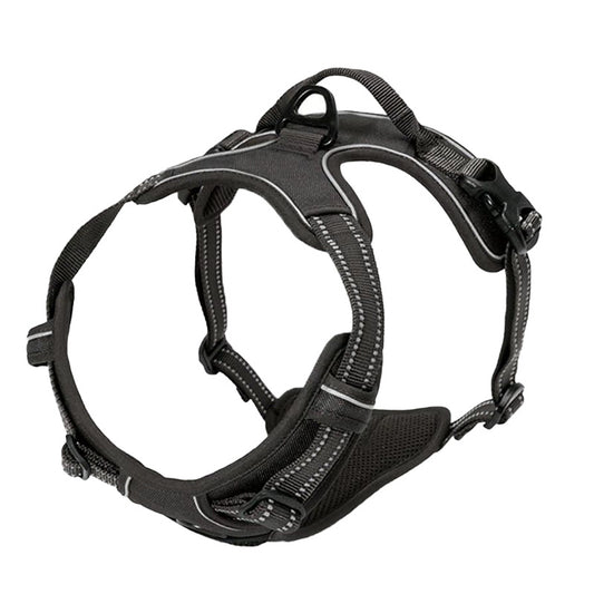 harnais  pour chien noir confort
