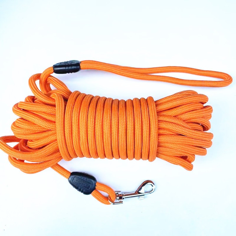 longe orange pour chien