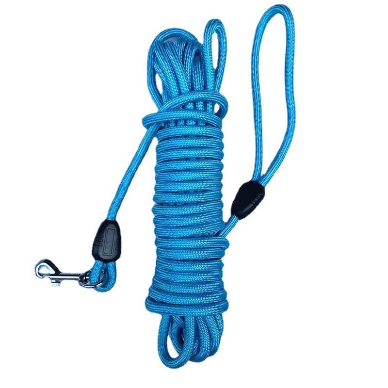 longe pour chien bleu