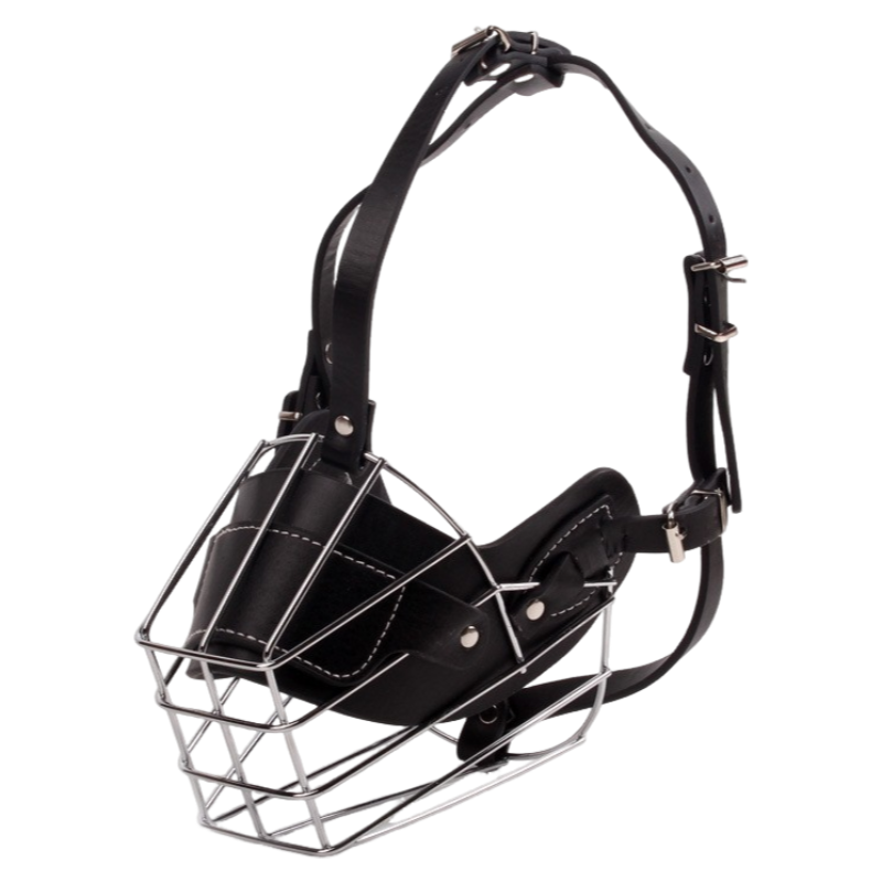 museliere pour chien anti morsure noir
