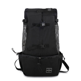 sac a dos pour chien noir