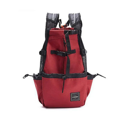 sac a dos pour chien rouge