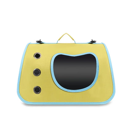 sac transport chien jaune